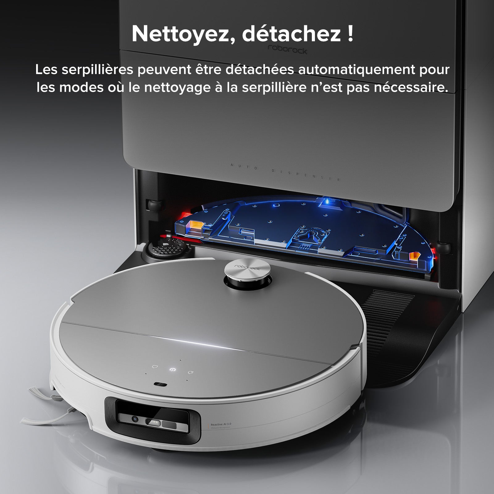 roborock-saros-10-robot-aspirateur-laveur-blanc-rockdock-ultra image 5