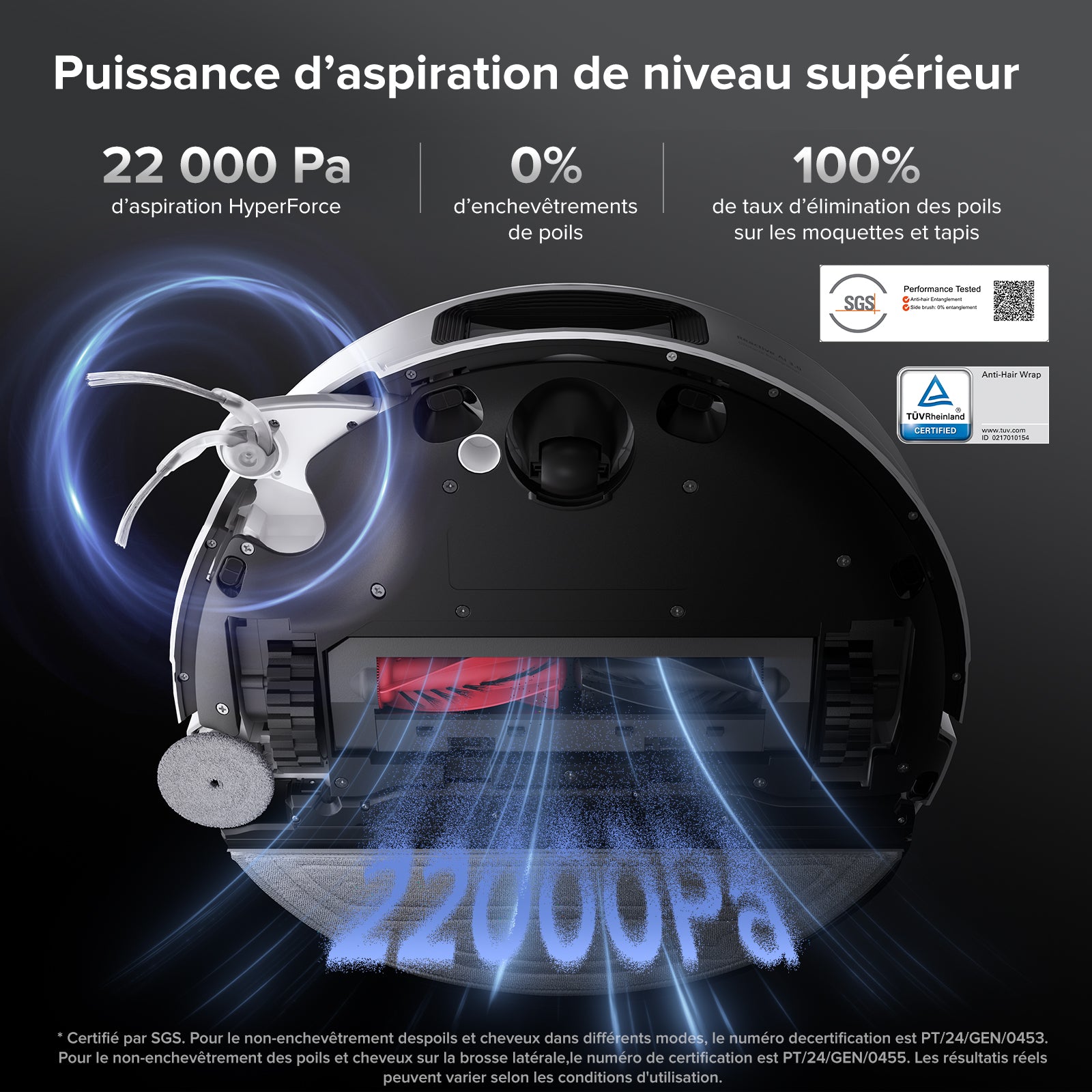 roborock-saros-10-robot-aspirateur-laveur-blanc-rockdock-ultra image 4