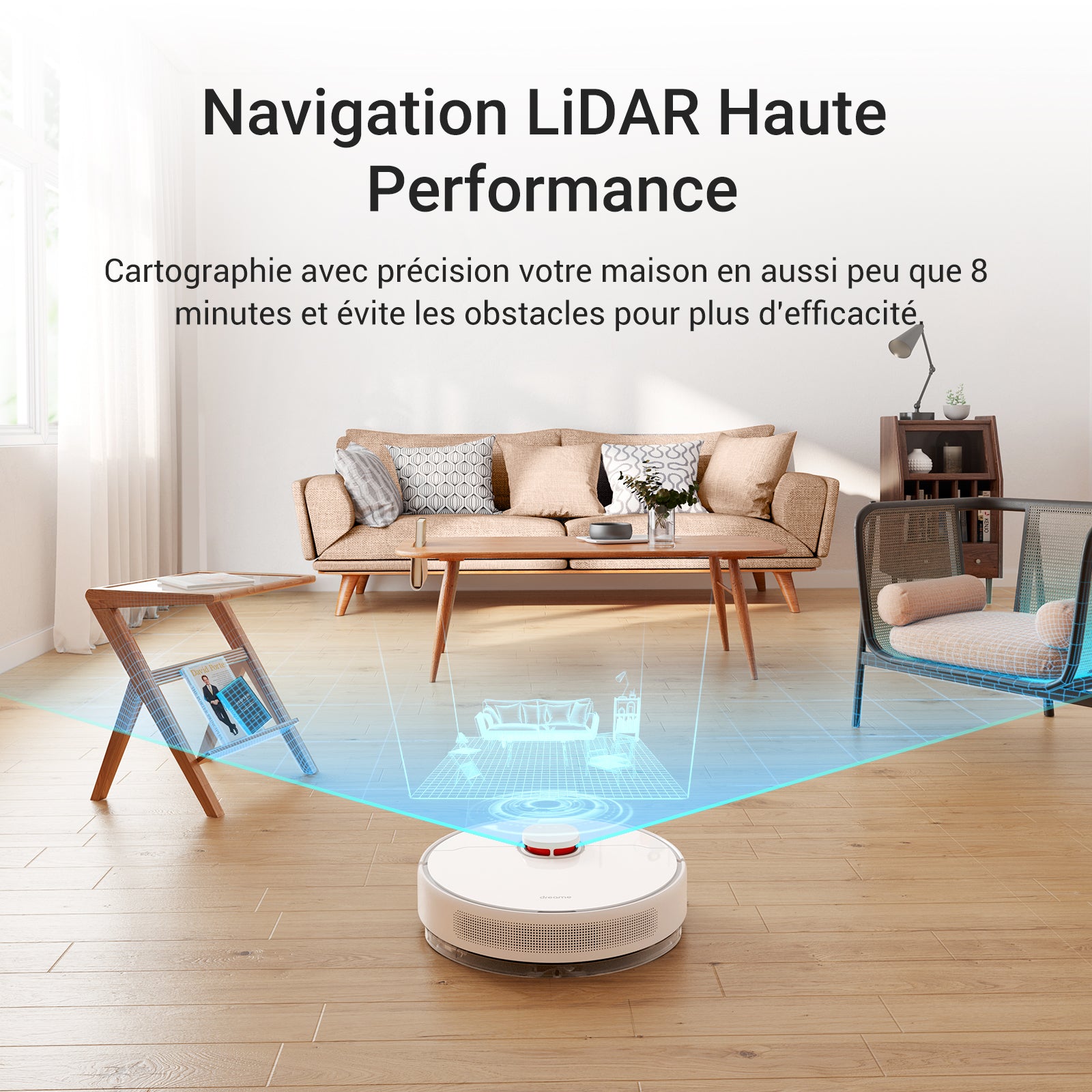 dreame-d10-plus-robot-aspirateur-laveur-4000-pa-lidar image 3