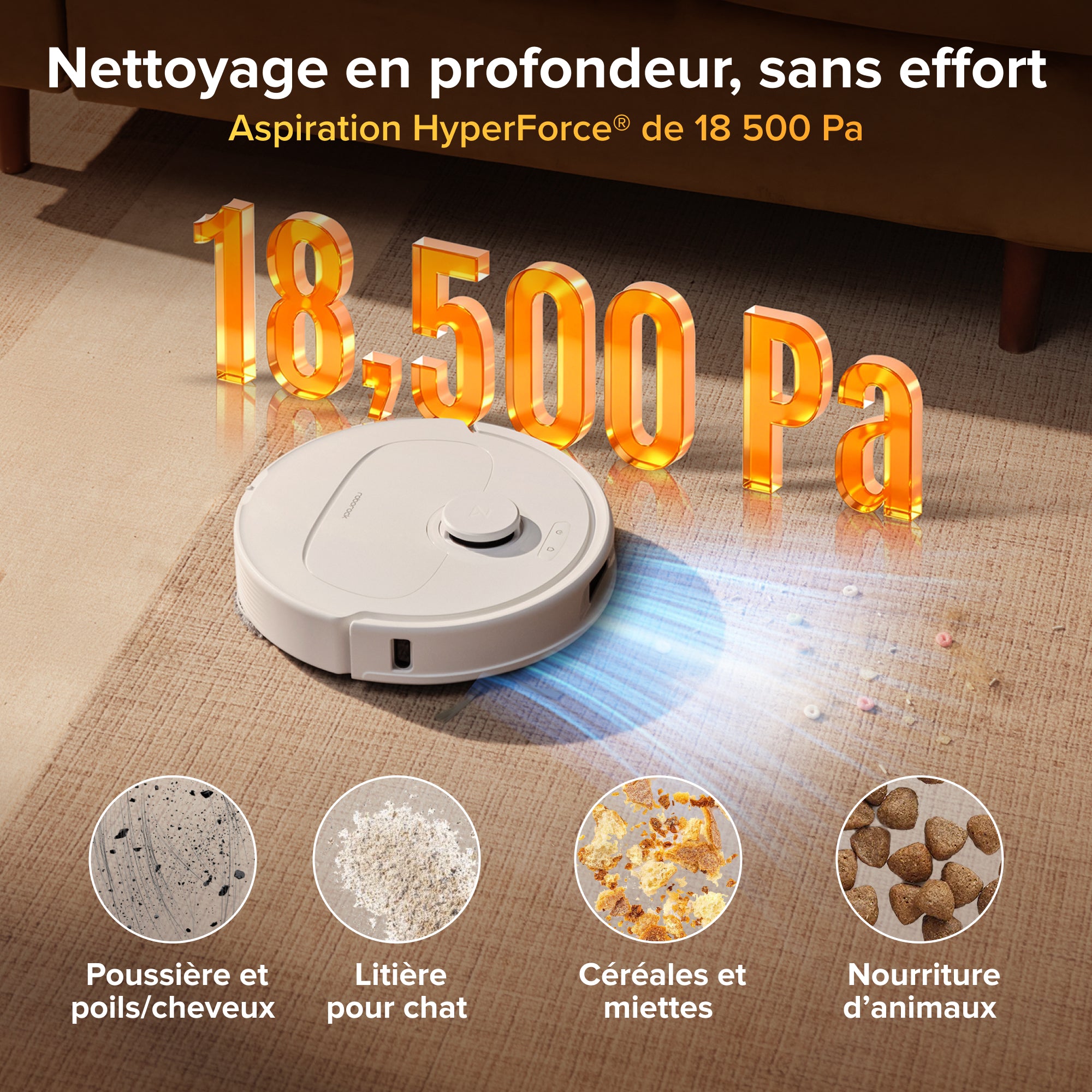 roborock-qrevo-s-pro-robot-aspirateur-laveur-blanc-18500pa image 2
