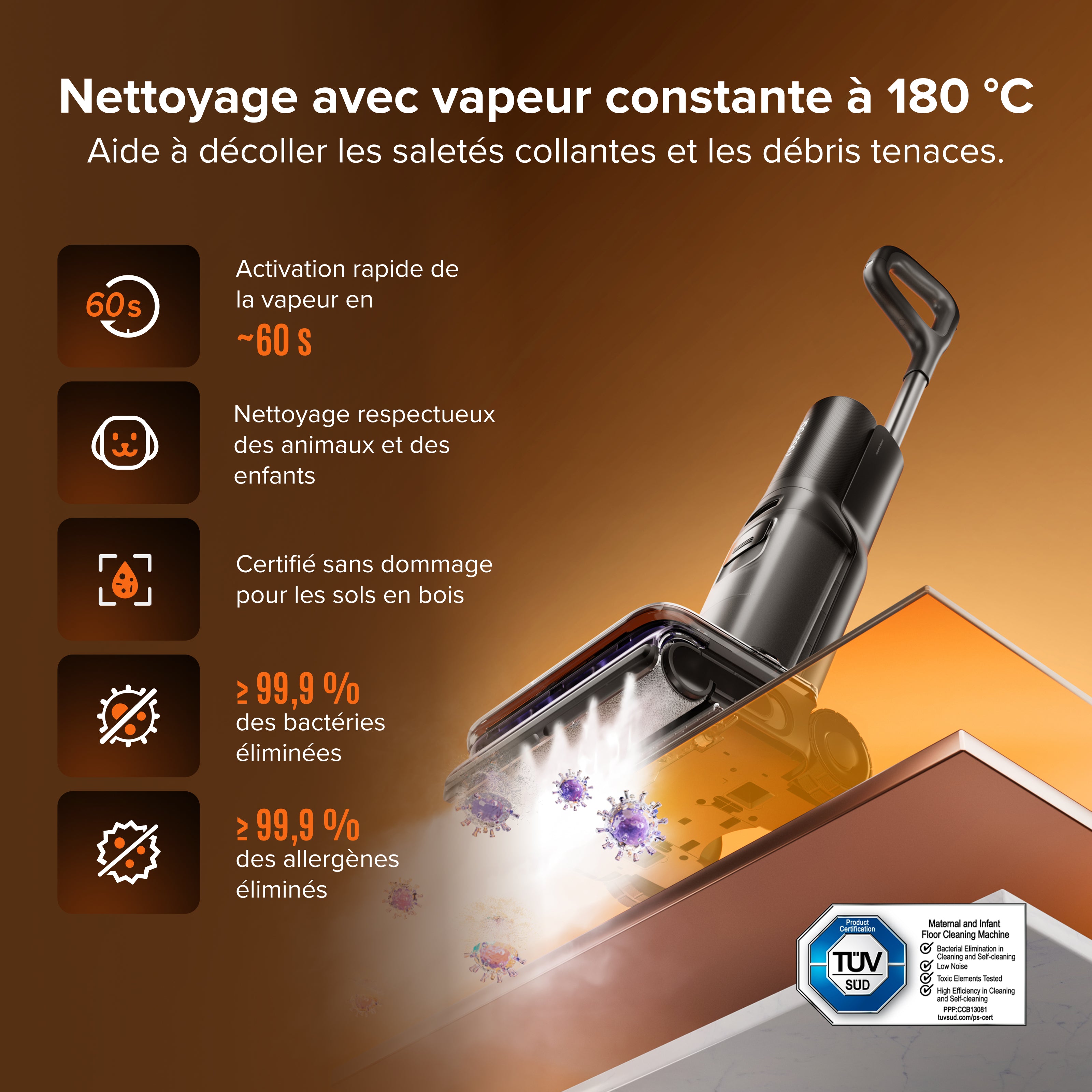 roborock-f25-steam-aspirateur-laveur-vapeur-25000-pa image 2