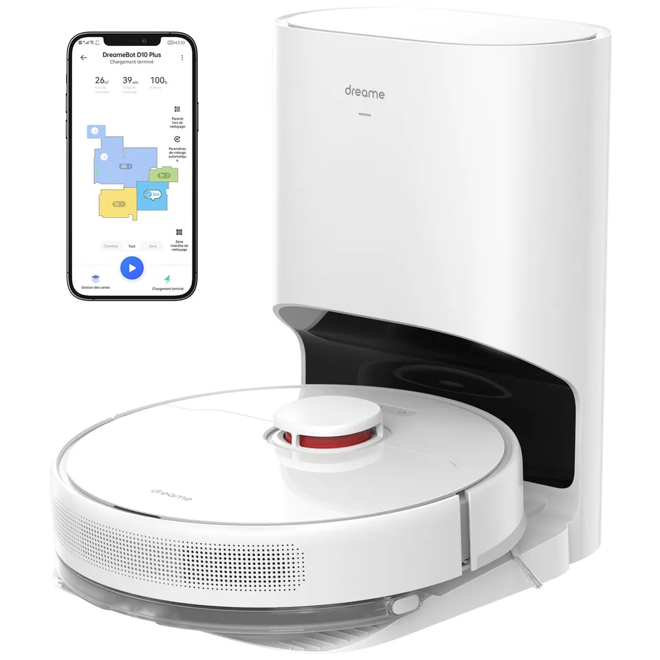dreame-d10-plus-robot-aspirateur-laveur-4000-pa-lidar image 1