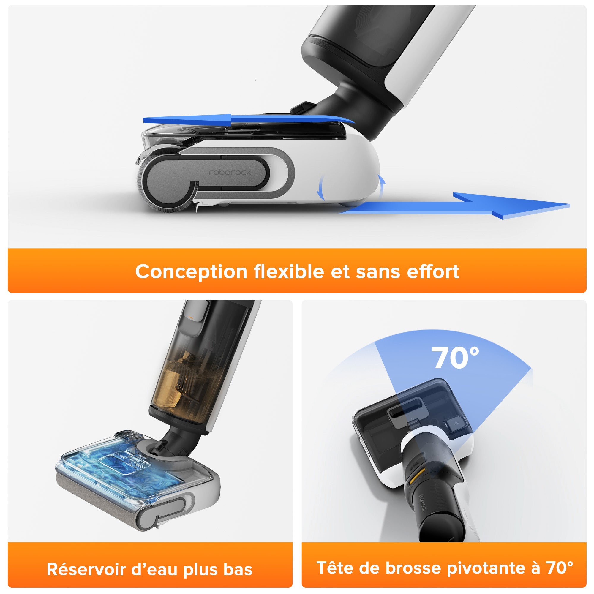 roborock-f25-lt-aspirateur-laveur-sans-fil-profil-bas-bord-bord image 7