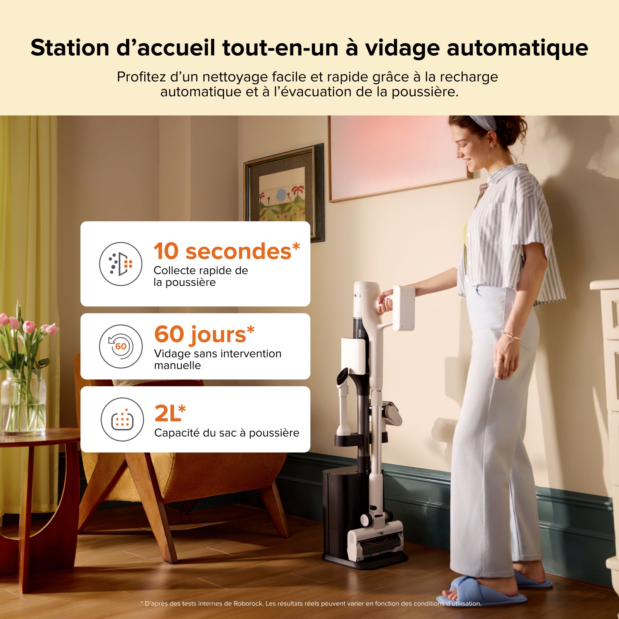 roborock-h60-hub-aspirateur-balai-station-vidage-auto image 2