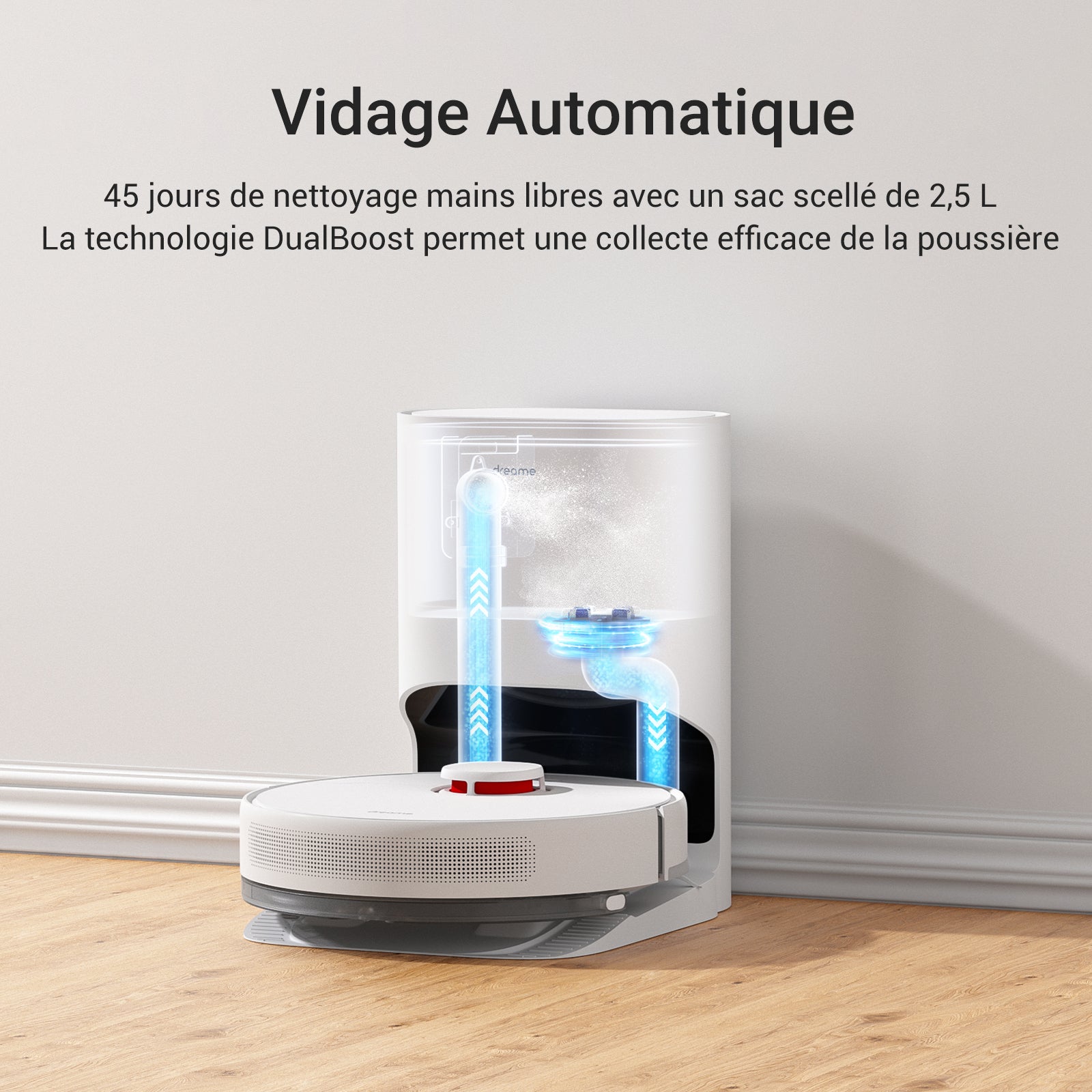 dreame-d10-plus-robot-aspirateur-laveur-4000-pa-lidar image 2