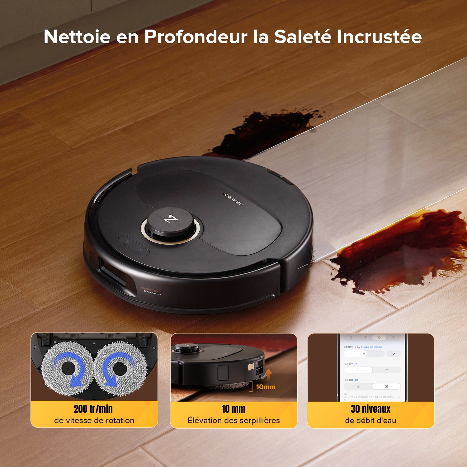 roborock-qrevo-s5v-robot-aspirateur-laveur-noir-12000-pa image 5