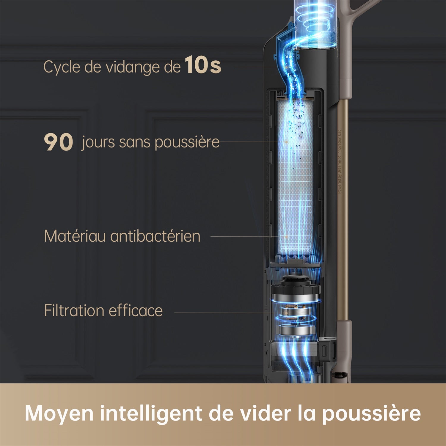 dreame-z10-station-aspirateur-balai-sans-fil-150-aw image 5