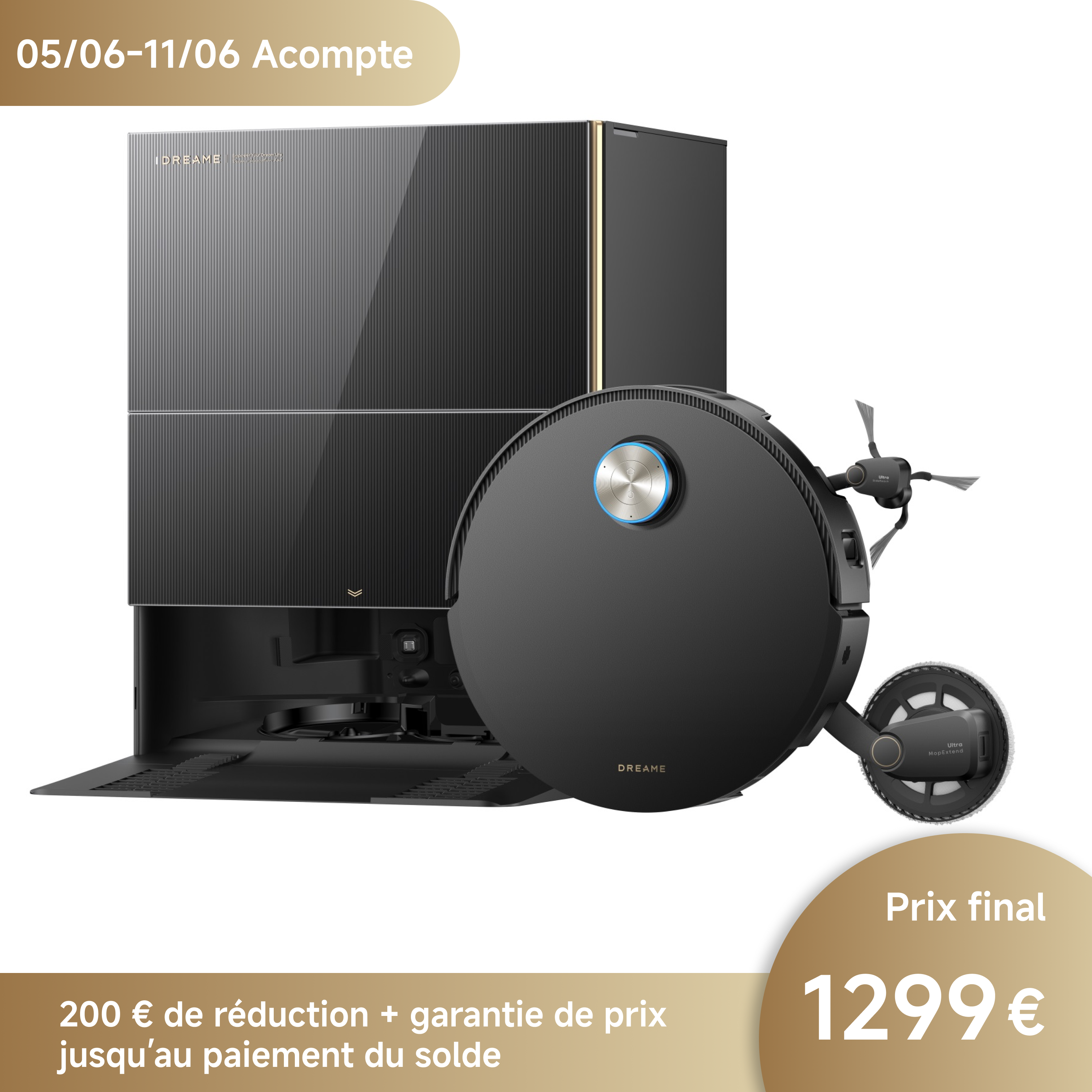 dreame-x60-pro-ultra-complete-acompte-pr-commande-robot-blanc image 2