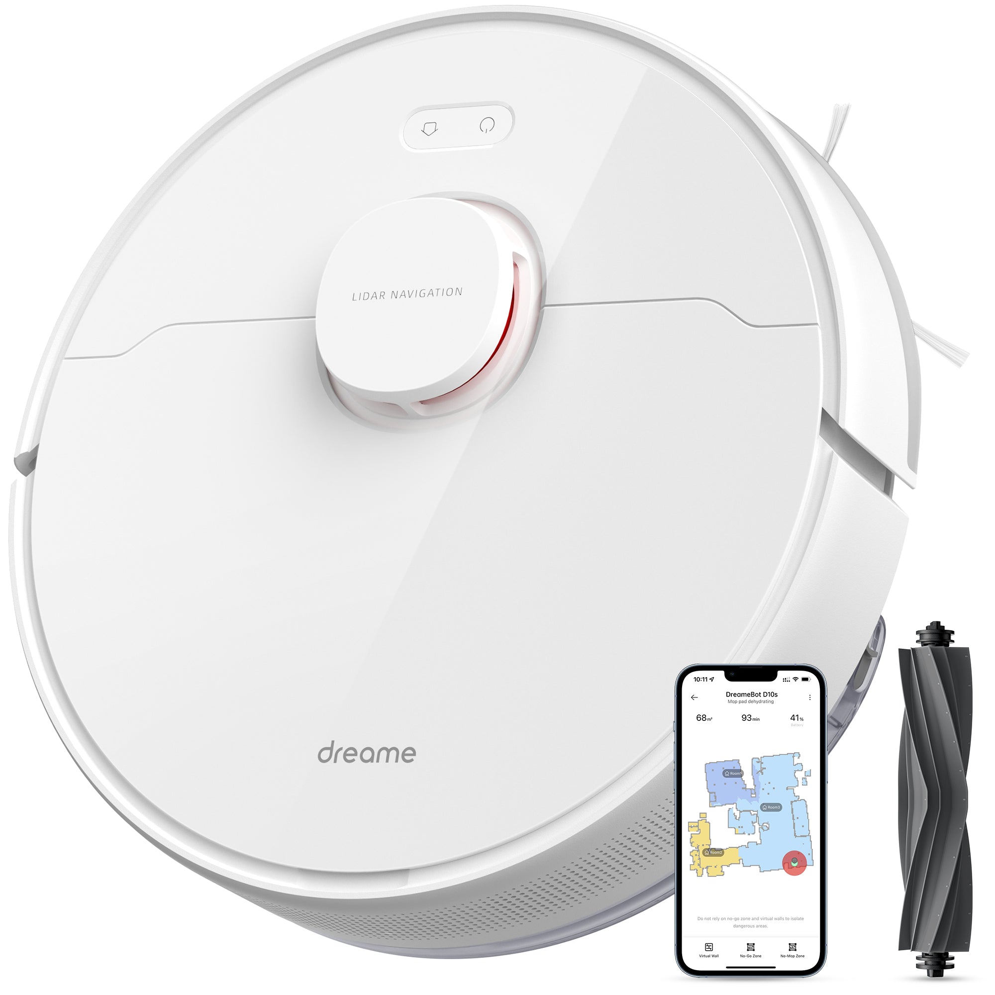 dreame-d-d10s-robot-aspirateur-avec-essuyage-et-cartographie image 1