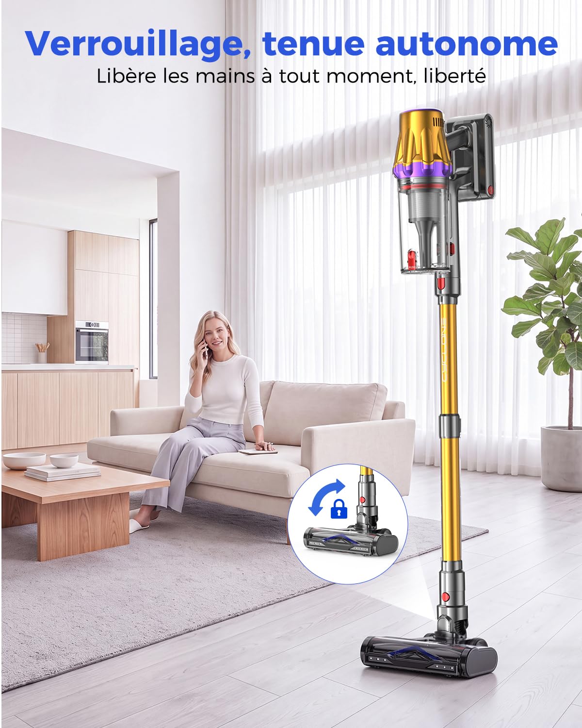 aonus-a10-aspirateur-balai-sans-fil-bleu-or-60kpa image 6