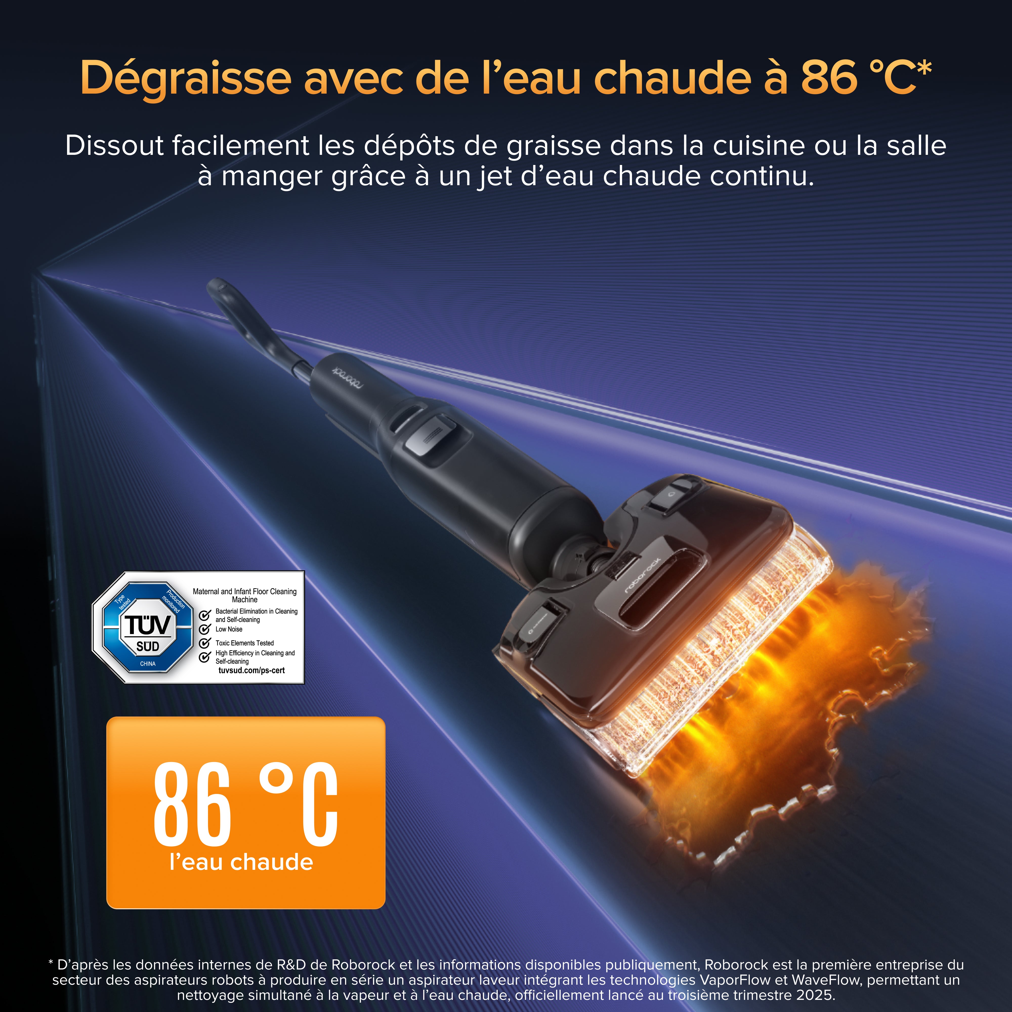 roborock-f25-ultra-aspirateur-laveur-vapeur-eau-chaude image 7