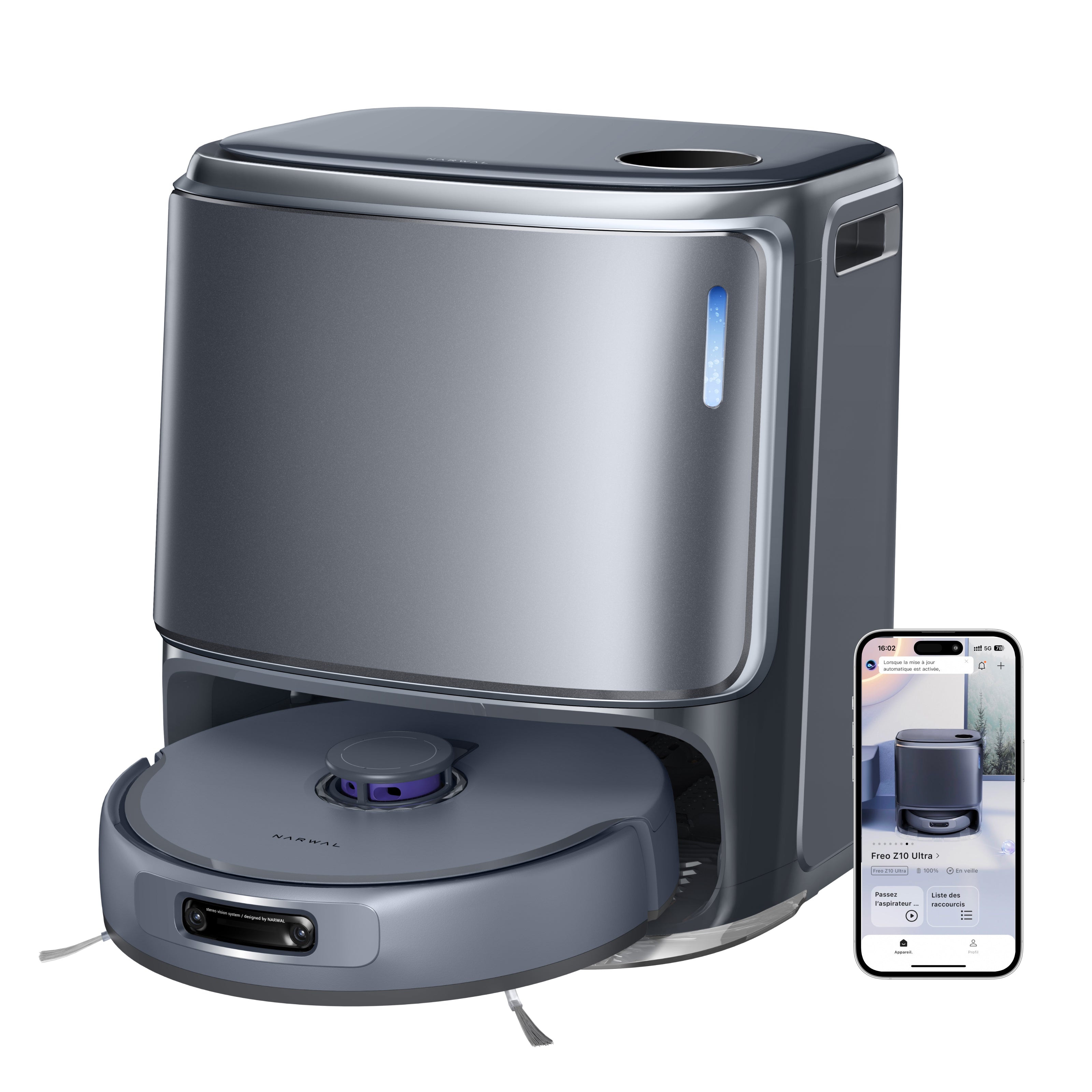 narwal-freo-z10-ultra-robot-aspirateur-laveur-blanc-18000-pa image 4