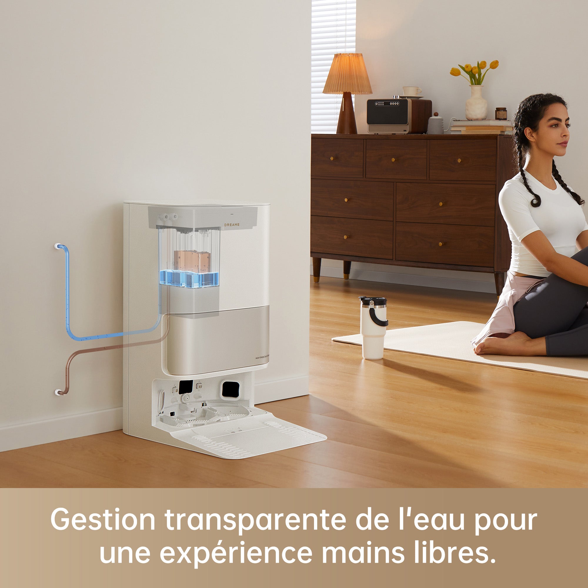 dreame-x-series-kit-raccordement-eau-remplissage-vidange-auto image 3
