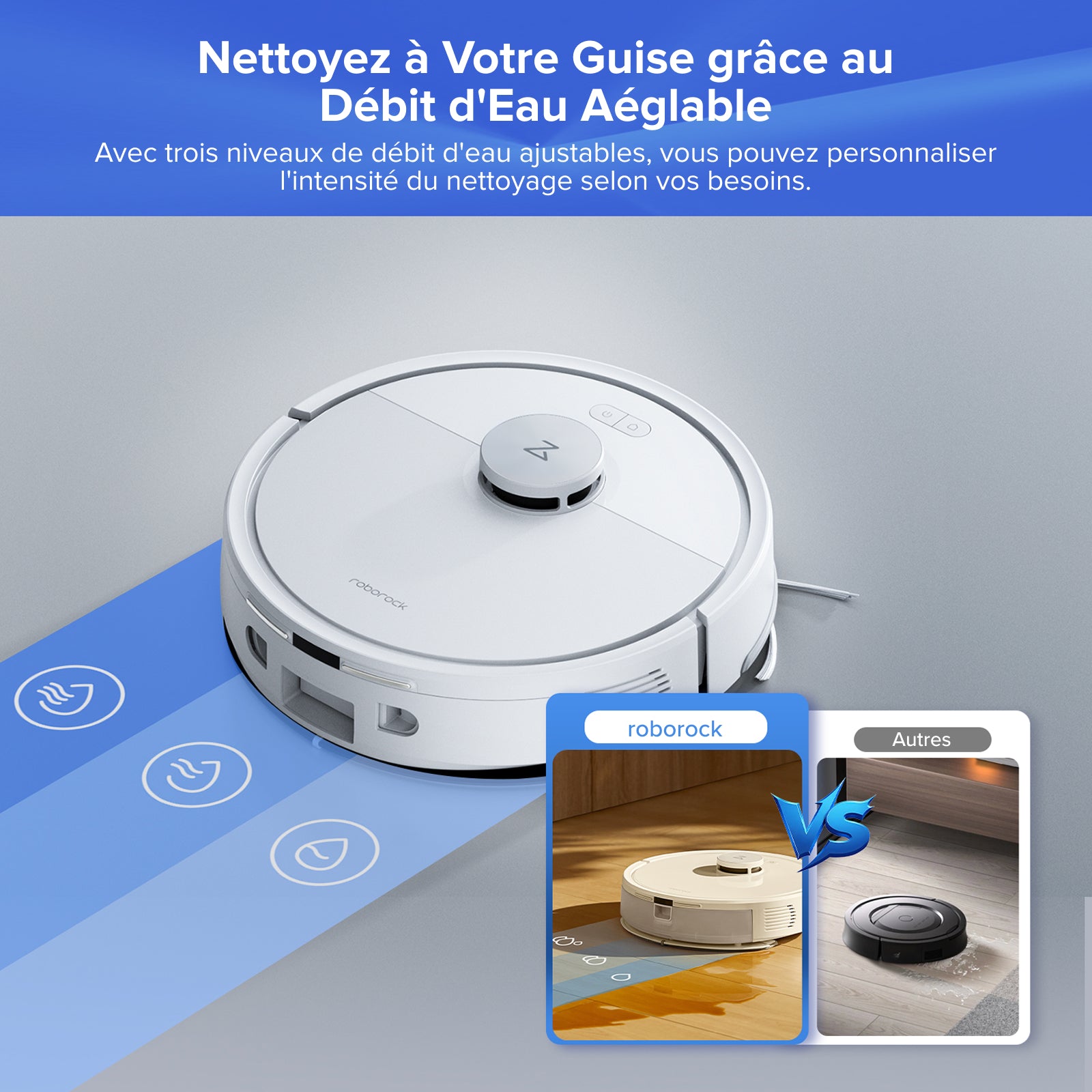 roborock-q7-l5-robot-aspirateur-laveur-blanc-station-lidar image 3