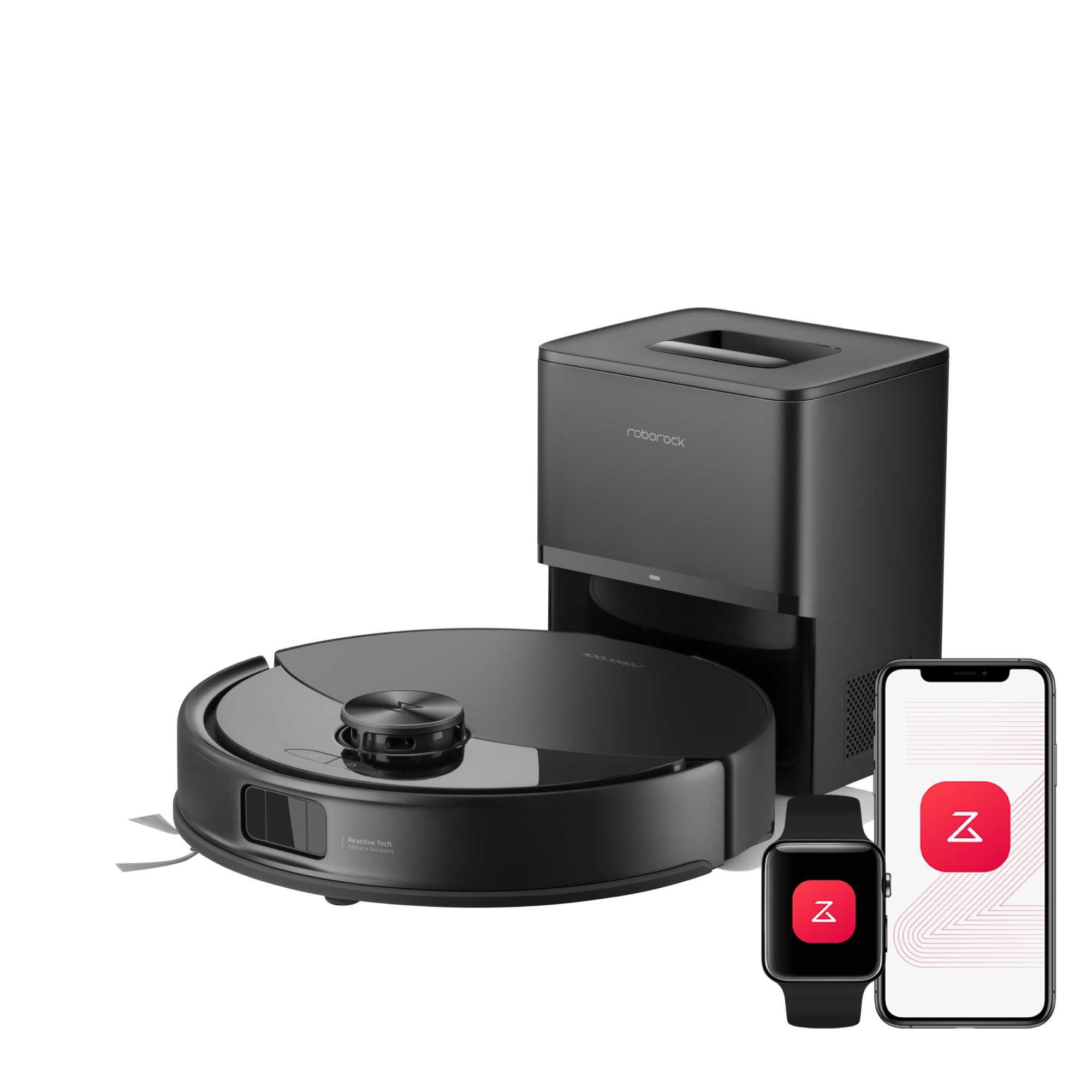 roborock-q10-s5-robot-aspirateur-laveur-noir-station-auto-lidar image 1