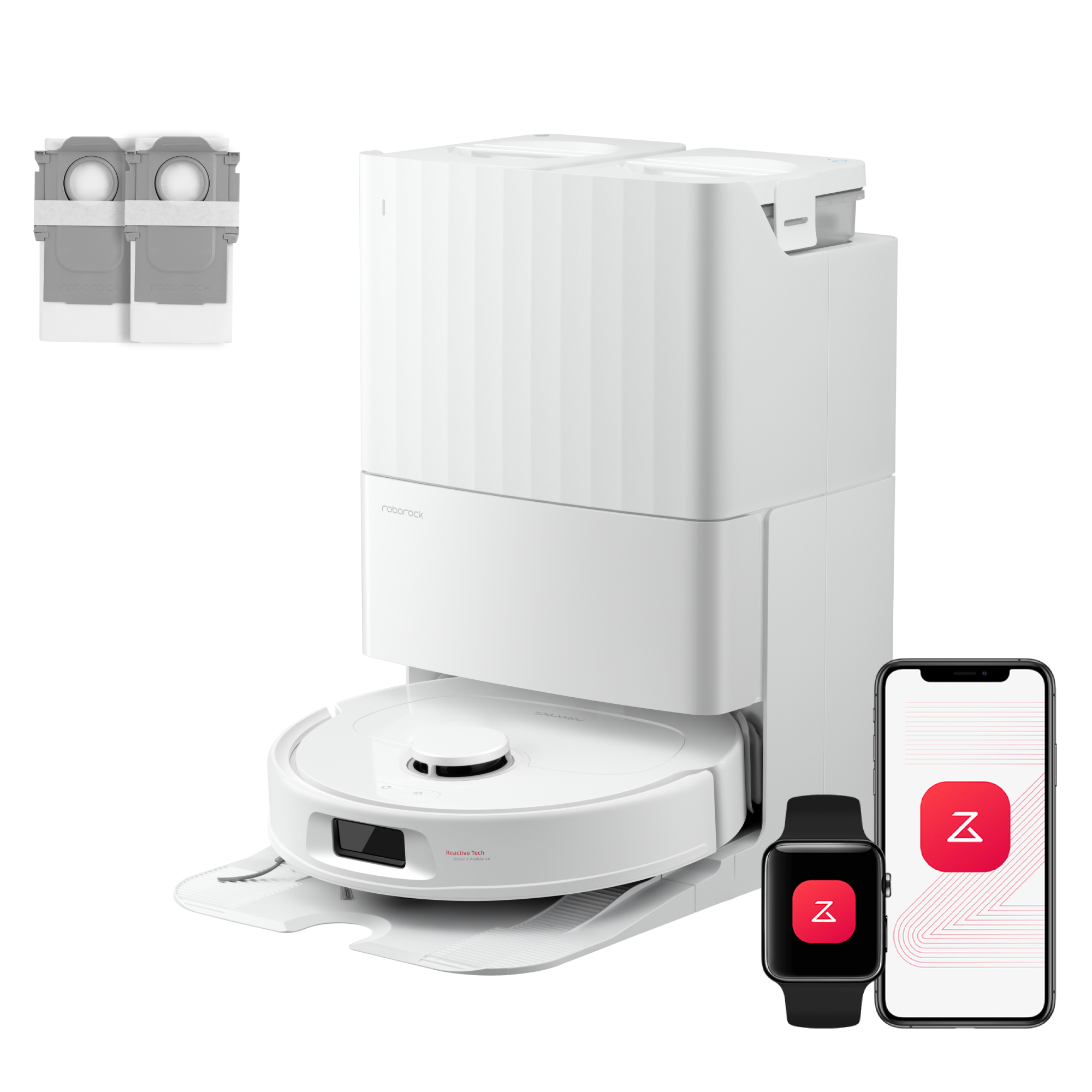 roborock-qv-35a-set-aspirateur-laveur-station-8-000-pa-blanc image 1