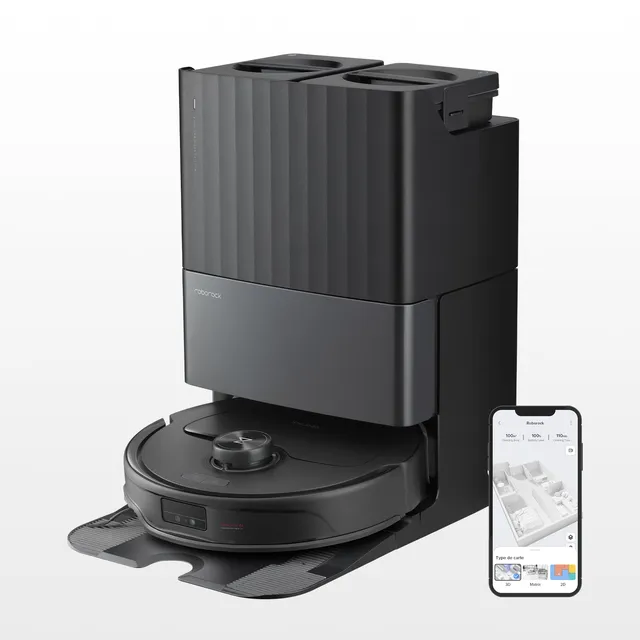 roborock-qrevo-master-robot-aspirateur-laveur-noir-station image 1