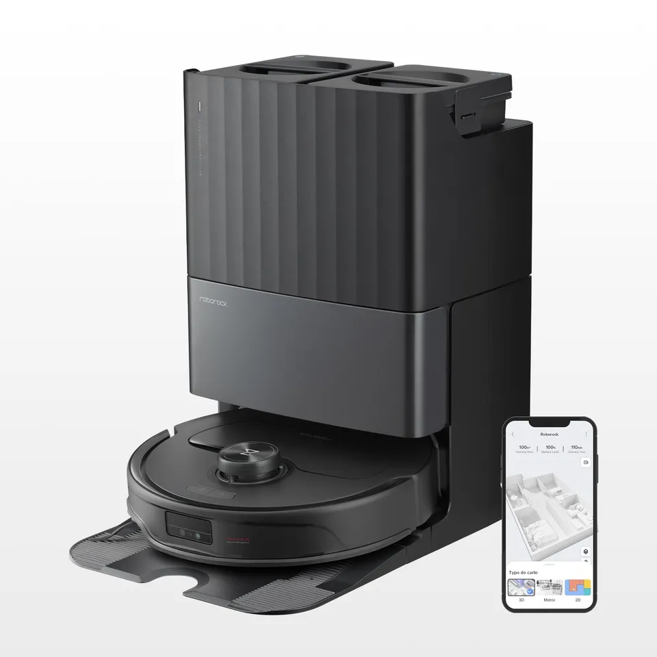 roborock-qrevo-master-robot-aspirateur-laveur-noir-station image 1