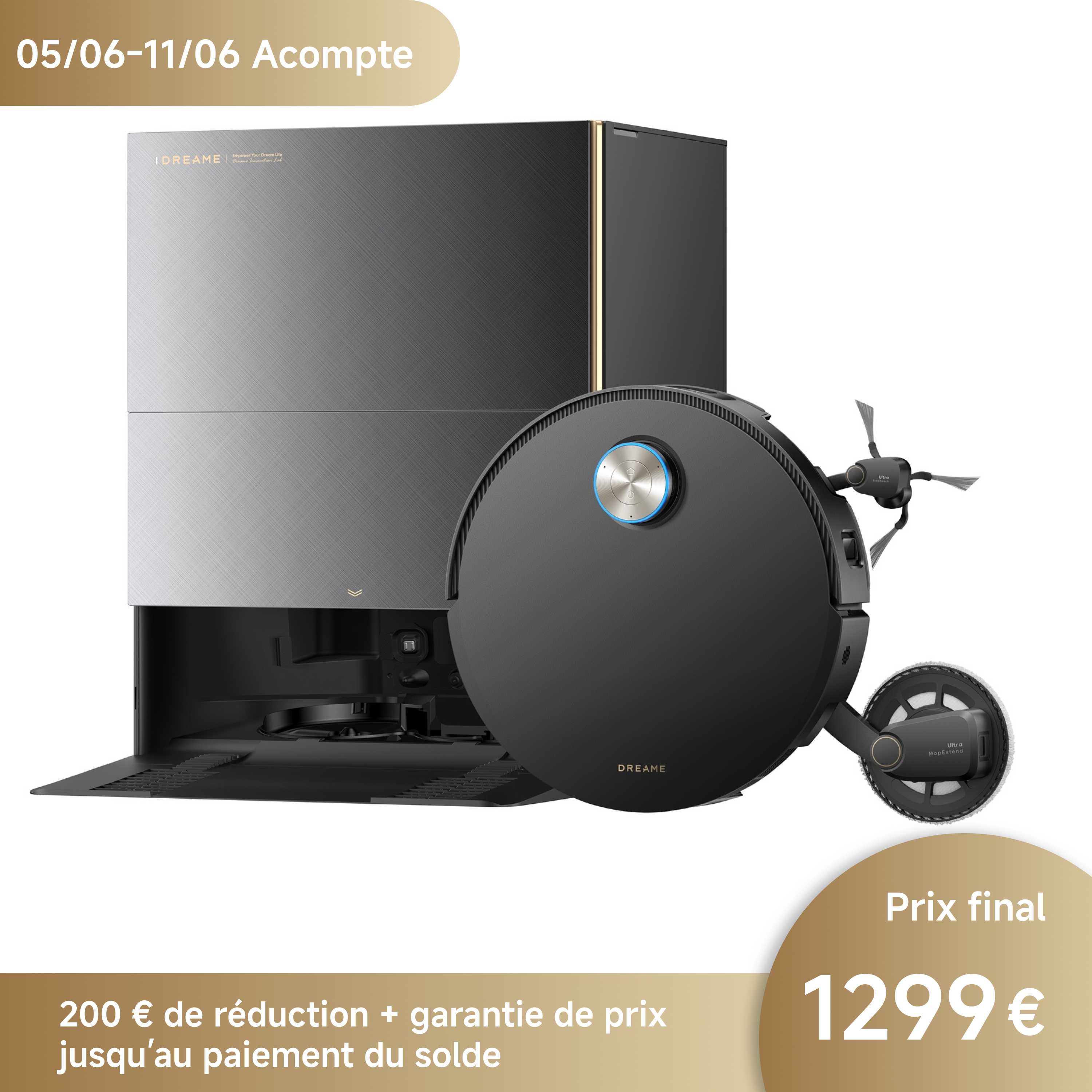 dreame-x60-pro-ultra-complete-acompte-pr-commande-robot-blanc image 3