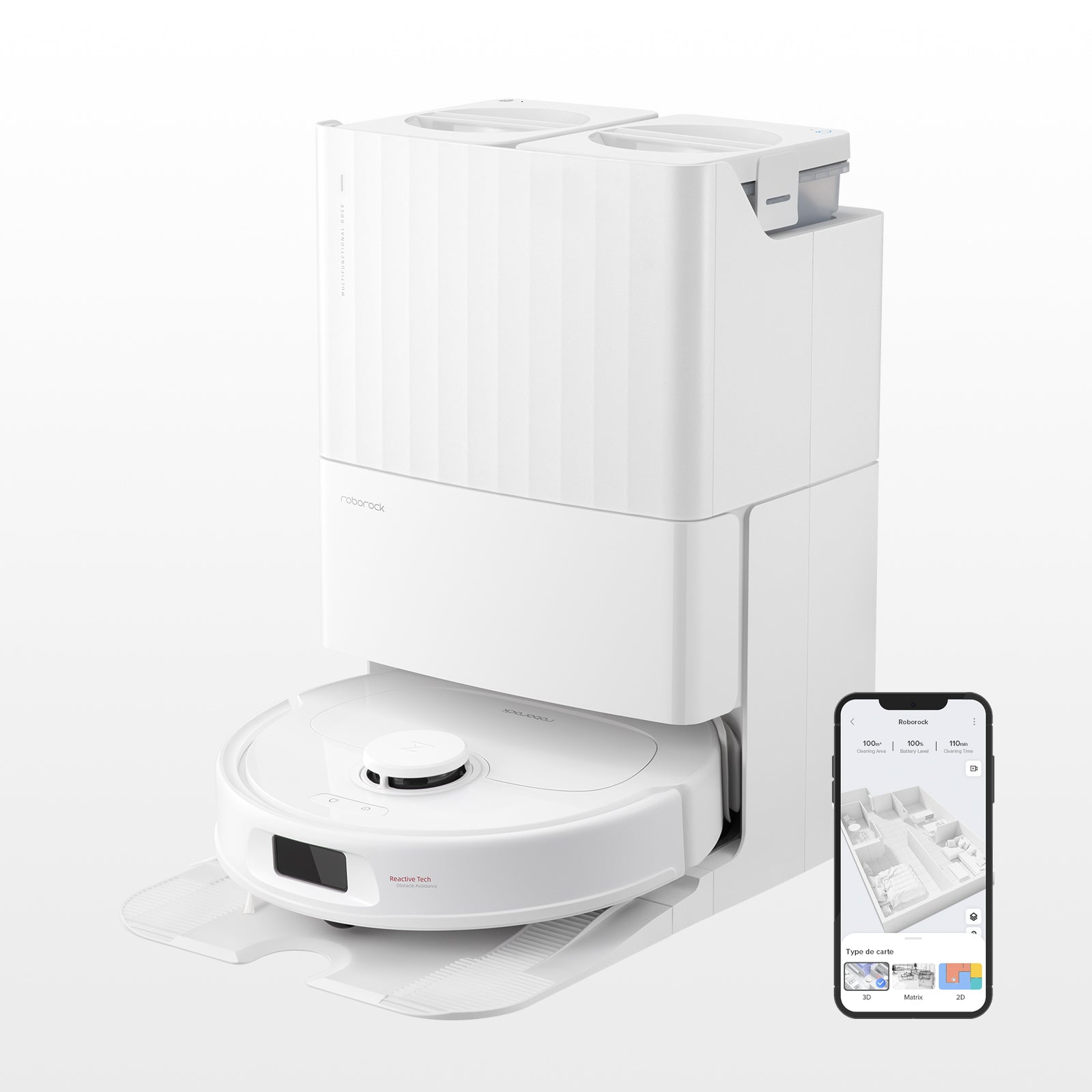 roborock-qrevo-s-robot-aspirateur-laveur-blanc-station image 1