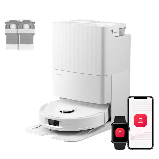 roborock-qv-35a-set-aspirateur-laveur-station-8-000-pa-blanc image 1
