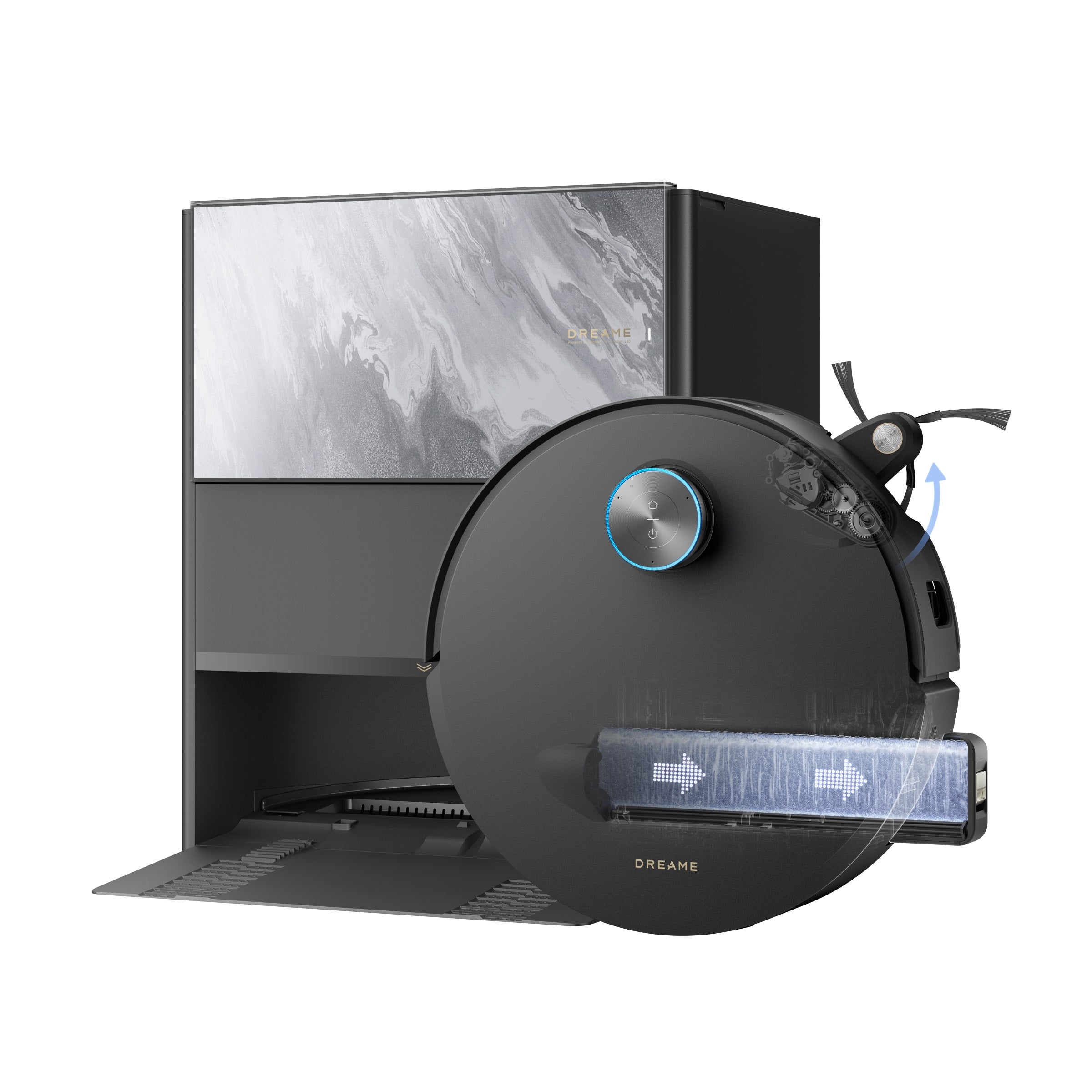 dreame-aqua10-ultra-track-robot-aspirateur-laveur-noir image 2