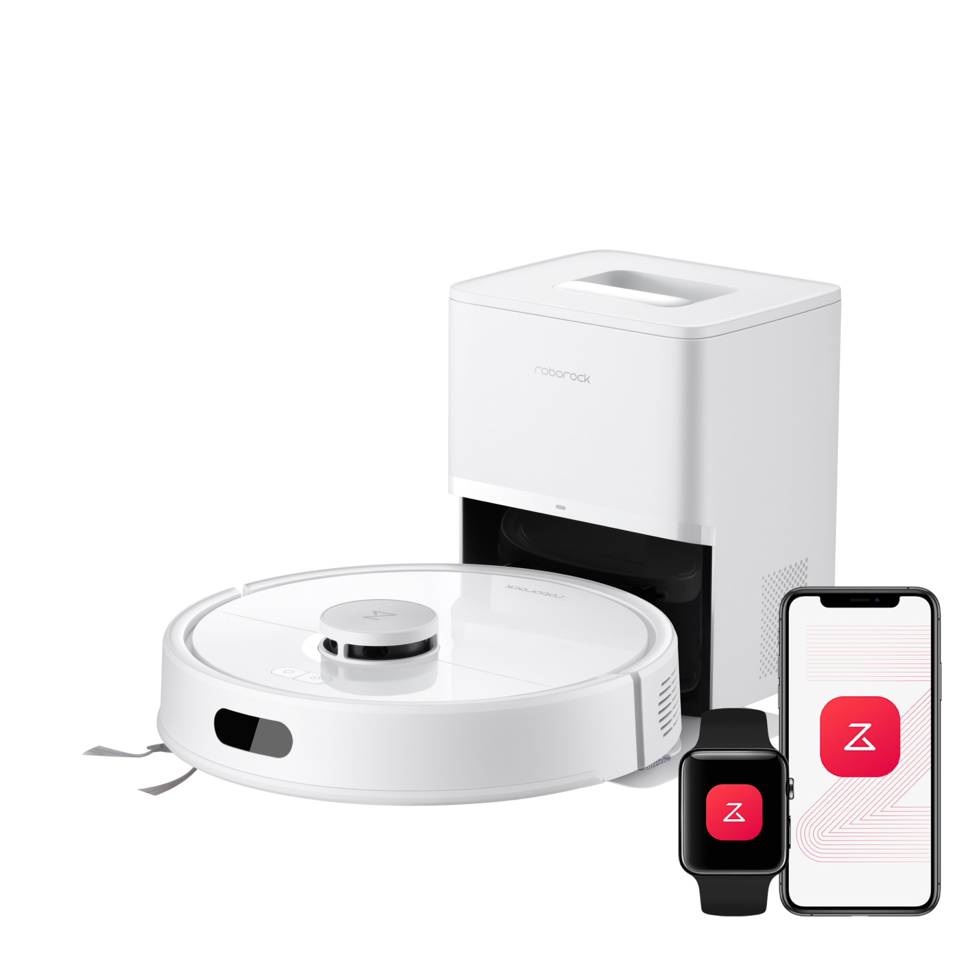 roborock-q7-l5-robot-aspirateur-laveur-blanc-noir-lidar image 1