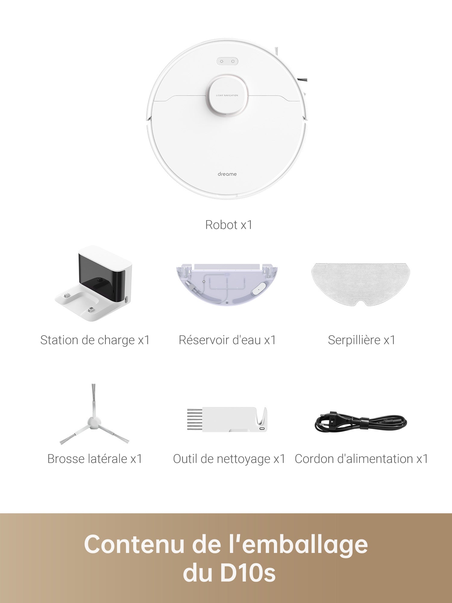 dreame-d-d10s-robot-aspirateur-avec-essuyage-et-cartographie image 2